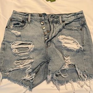 American Eagle Ripped Jean Shorts